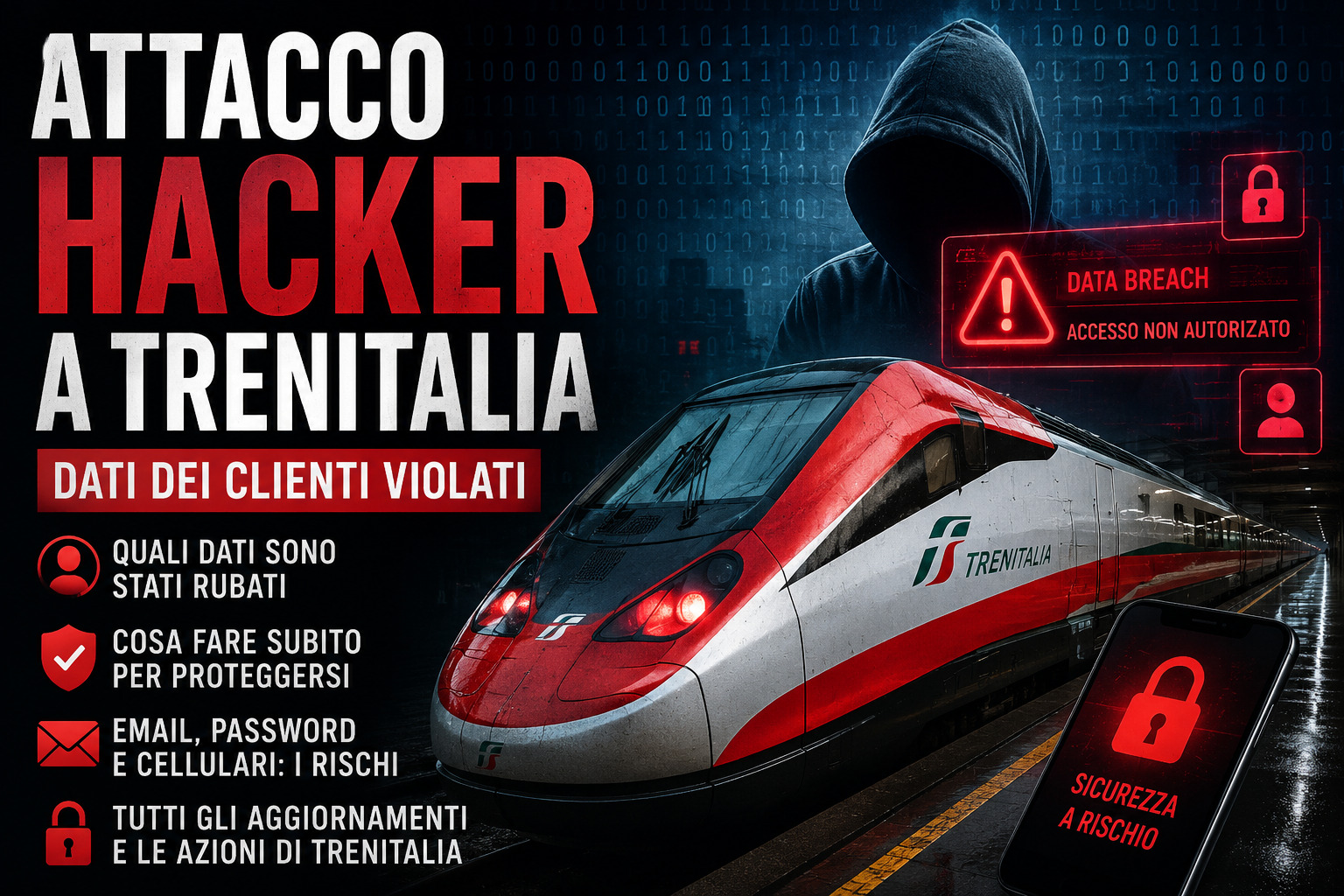 Attacco hacker a Trenitalia e dati clienti violati